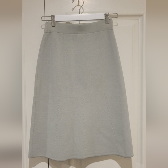 Reiss Bridgette Knitted A-Line Skirt Pepermint-Green Size 2 - Picture 8 of 11